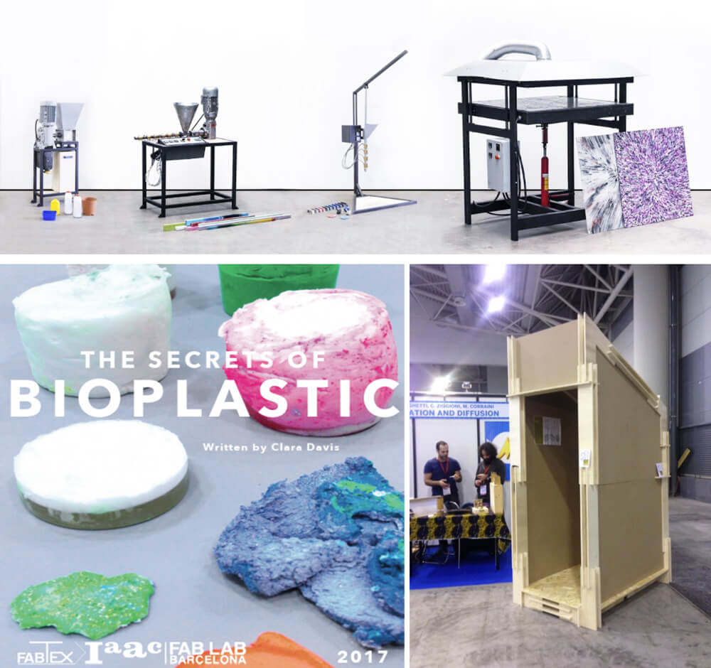 progetti precious plastic, bioplastic e fab_booth